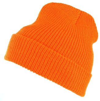 Fostex Warme winter muts voor volwassenen oranje