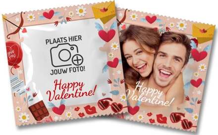 Foto Condoom - Valentijn Transparant - 53 (omtrek 11-11,5 cm)