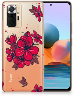 Foto hoesje Xiaomi Redmi Note 10 Pro Telefoon Hoesje Blossom Red