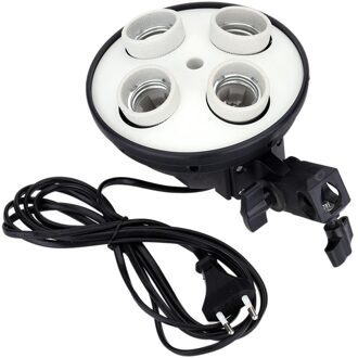 Foto Lamphouder E27 4 In 1 Socket Fotografische Verlichting 100-240V Voor Foto Studio