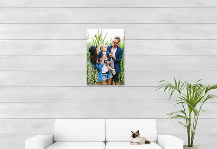 Foto op aluminium wit 50 x 75 cm