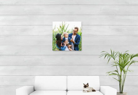 Foto op aluminium wit 60 x 60 cm