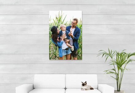 Foto op aluminium wit 70 x 105 cm