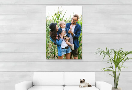 Foto op aluminium wit 80 x 120 cm