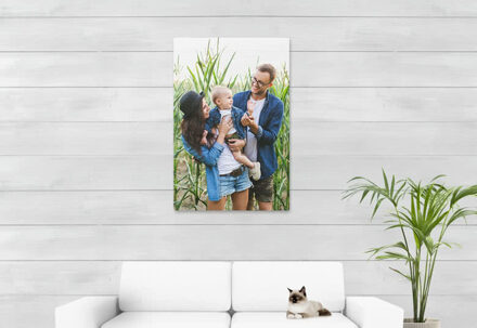 Foto op geborsteld aluminium 70 x 105 cm