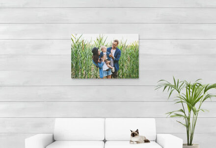 Foto op geborsteld aluminium 90 x 60 cm