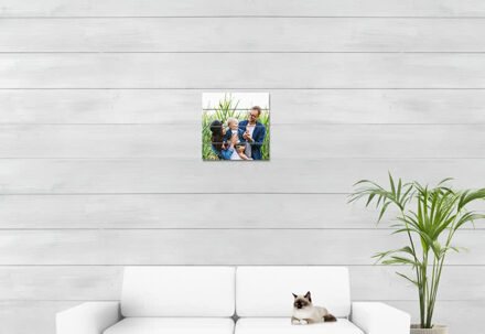 Foto op houten planken 39 x 39 cm