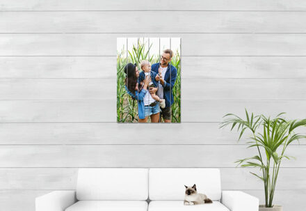 Foto op houten planken 48,8 x 75 cm