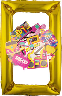 Foto prop set met frame - verjaardag/birthday party - 31-delig - photo booth accessoires