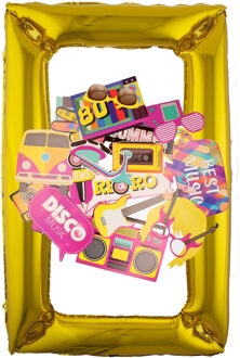 Foto prop set met frame - verjaardag/birthday party - 31-delig - photo booth accessoires