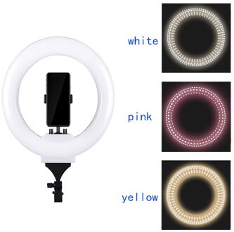 Foto Studio 14 "308 pcs LED 3Color3200K-5600K Dimbare Fotografie Telefoon Video LED Ring Light Lamp Voor Camera