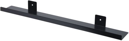 Foto Wandplank Zwart Staal 60x5x9cm