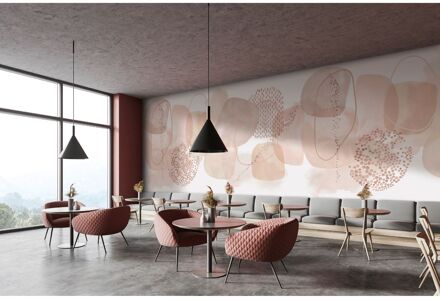 Fotobehang Abstract Smart Art Gallery 47397 - Lichtroze - Roze - 2,70 M X 424 Cm