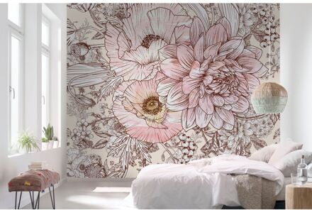 Fotobehang - Allegra 300x280cm - Vliesbehang Multikleur