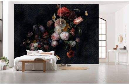 Fotobehang - Amsterdam Flowers 350x250cm - Vliesbehang Multikleur