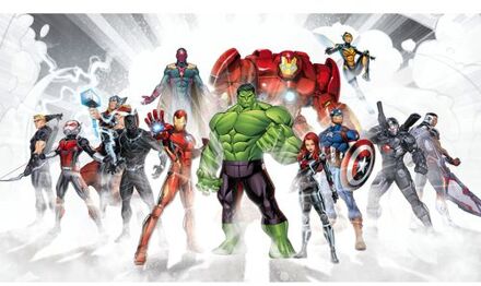 Fotobehang - Avengers Unite 500x280cm - Vliesbehang Multikleur