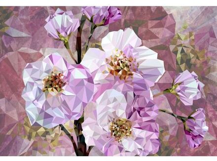 Fotobehang - Blooming Gems 368x248cm - Vliesbehang Multikleur
