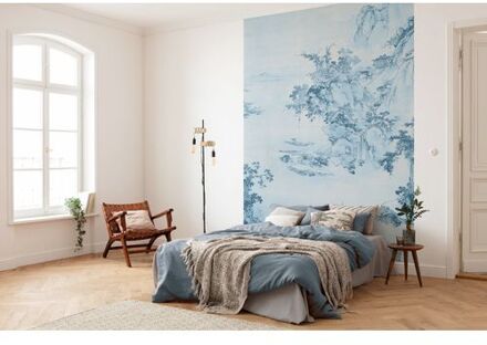 Fotobehang - Blue China 200x280cm - Vliesbehang Multikleur