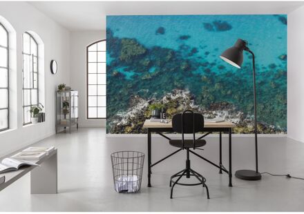 Fotobehang - Bright Blue 450x280cm - Vliesbehang Multikleur