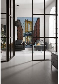 Fotobehang - Brooklyn 184x248cm - Vliesbehang Multikleur