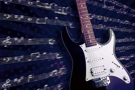 Fotobehang - Electric Guitar 375x250cm - Vliesbehang Divers - 375x250 cm