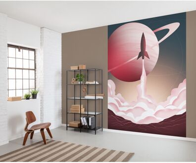 Fotobehang - Explore the Universe 200x280cm - Vliesbehang Multikleur