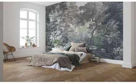 Fotobehang - Fairytale Forest 400x280cm - Vliesbehang Multikleur