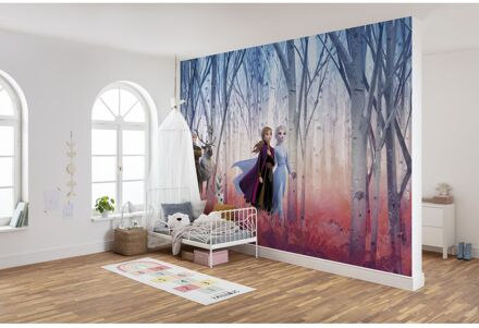 Fotobehang - Frozen Friends Forever 368x254cm - Papierbehang Multikleur