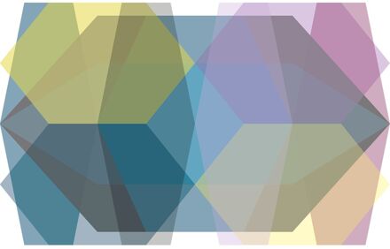 Fotobehang - Gem Stone Diamond 400x250cm - Vliesbehang Multikleur