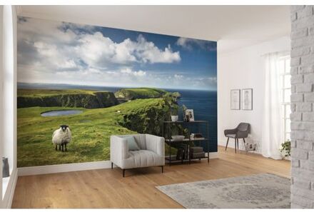 Fotobehang - Green Ireland 450x280cm - Vliesbehang Multikleur