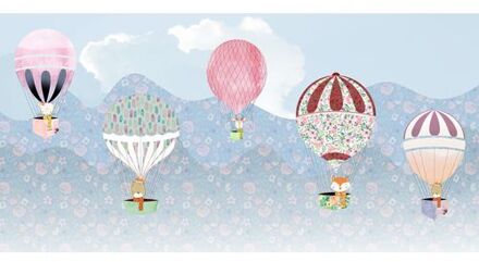 Fotobehang - Happy Balloon 500x250cm - Vliesbehang Multikleur