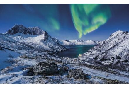 Fotobehang - I LOVE Norway 400x250cm - Vliesbehang Multikleur