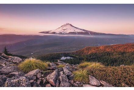 Fotobehang - Kingdom of a Mountain 400x250cm - Vliesbehang Multikleur