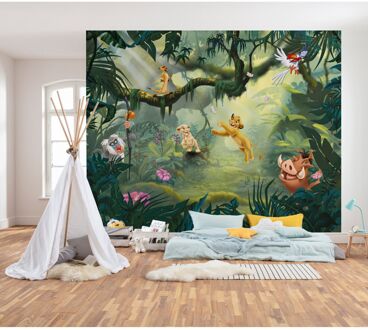 Fotobehang - Lion King Hakuna Matata 350x280cm - Vliesbehang Multikleur