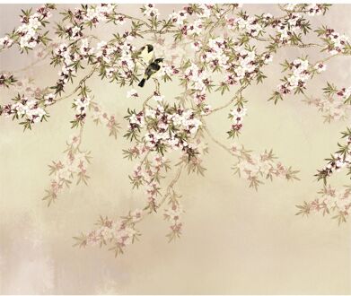 Fotobehang - Love Birds 300x250cm - Vliesbehang Multikleur