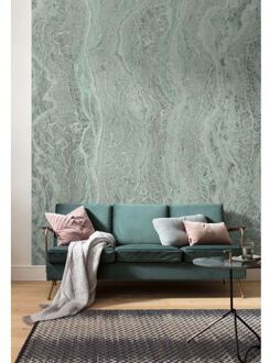 Fotobehang - Marble Mint 200x280cm - Vliesbehang Multikleur