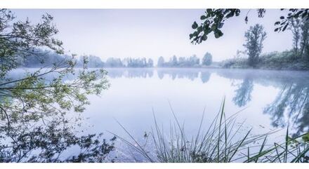 Fotobehang - Morning View 200x100cm - Vliesbehang Multikleur