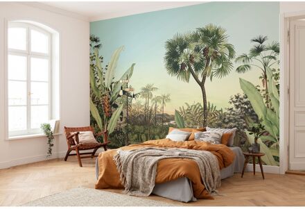 Fotobehang Oasis 350x250 cm Multikleur