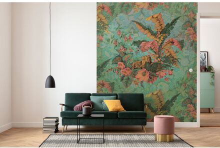 Fotobehang - Orient Rosé 200x270cm - Vliesbehang Multikleur