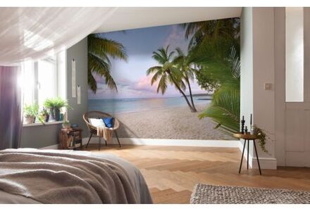 Fotobehang - Paradise Morning National Geographic 368x248cm - Vliesbehang Multikleur