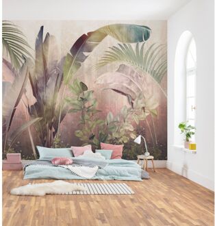 Fotobehang - Rainforest Mist 350x250cm - Vliesbehang Multikleur