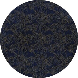 Fotobehang - Royal Blue 125x125cm - Rond - Vliesbehang - Zelfklevend Multikleur