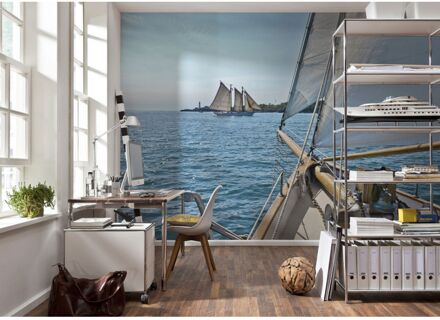 Fotobehang - Sailing National Geographic 368x254cm - Papierbehang Multikleur