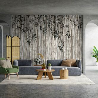 Fotobehang Smart Art Gallery 46915 - Grijs-beige - Donkergroen - Offblack - 2,70m X 53cm