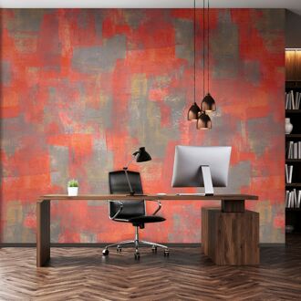 Fotobehang Smart Art Gallery 46944 - Felrood - Grijs - 2,70 M X 53 Cm