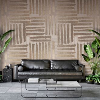 Fotobehang Smart Art Gallery 46951 - Beige - Taupe - Oud Goud - 2,70 M X 53 Cm