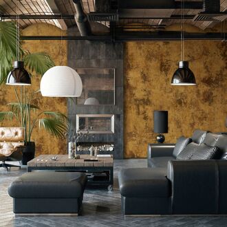 Fotobehang Smart Art Gallery 46970 - Okergeel - Roestbruin - 2,70 M X 212 Cm