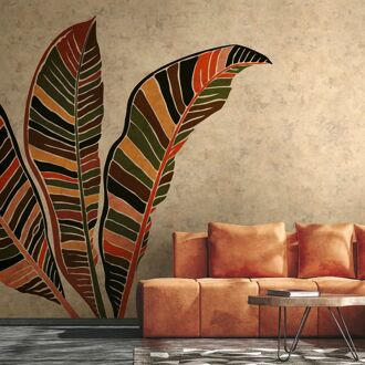 Fotobehang Smart Art Gallery 46988 - Beige - Geel - Oranje - Groen - 2,70 M X 212 Cm