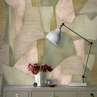 Fotobehang Smart Art Gallery 47340 - Groen - Beige - Olijf - Grijs-groen - 3,40m X 265cm