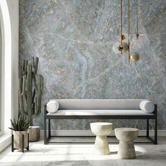 Fotobehang Smart Art Gallery 47357 - Blauw - Grijs - 3,40m X 212cm